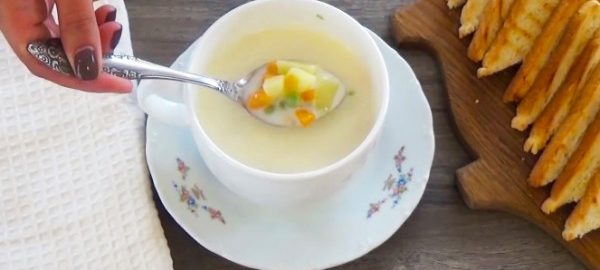 Сливочный суп по деревенскому рецепту