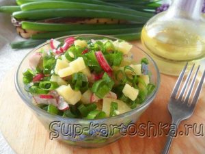 Овощной салат с картошкой