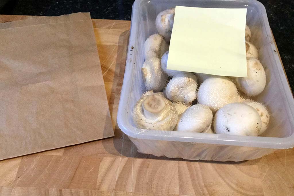 Храните излишки грибов в герметичном контейнере в холодильнике